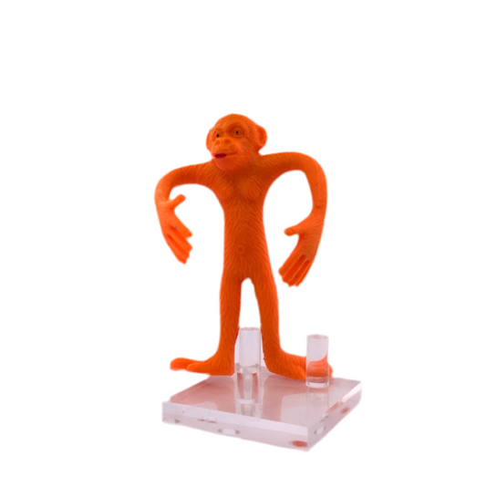 Orange Monkey Retro Bendy