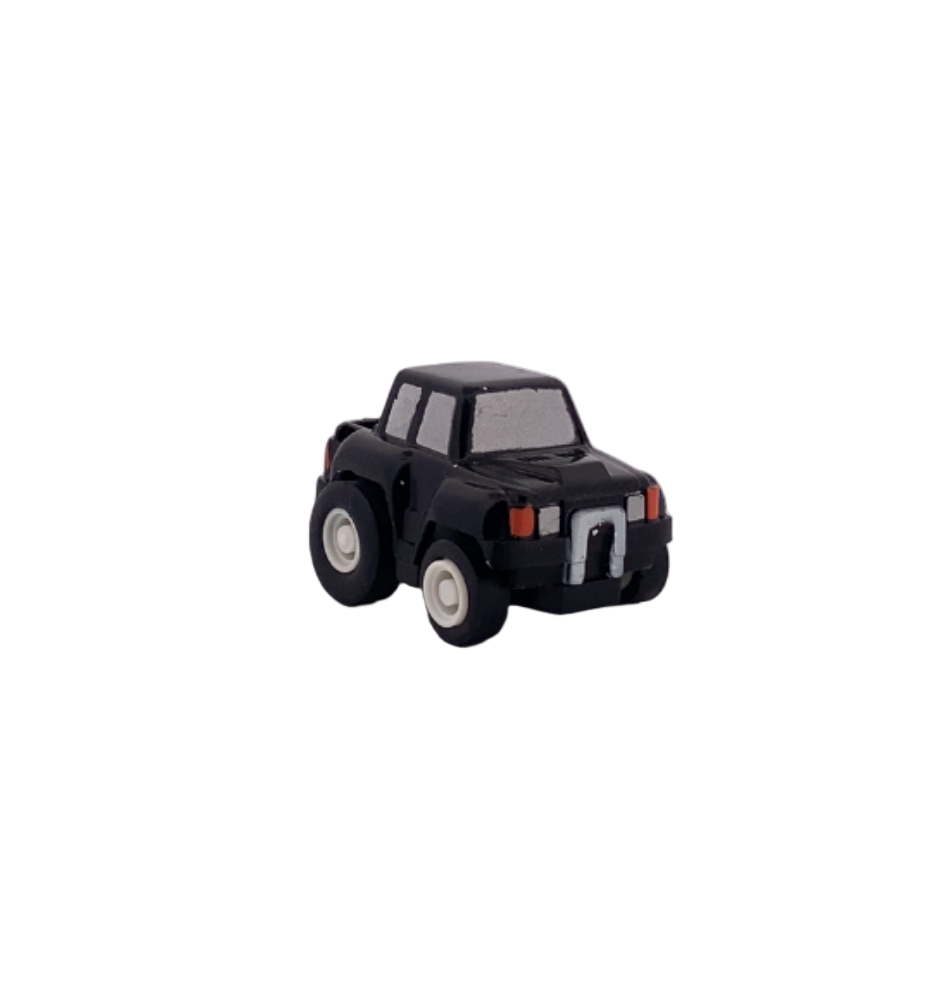 Jack-in-the-Box Pull Back Cars Black Car