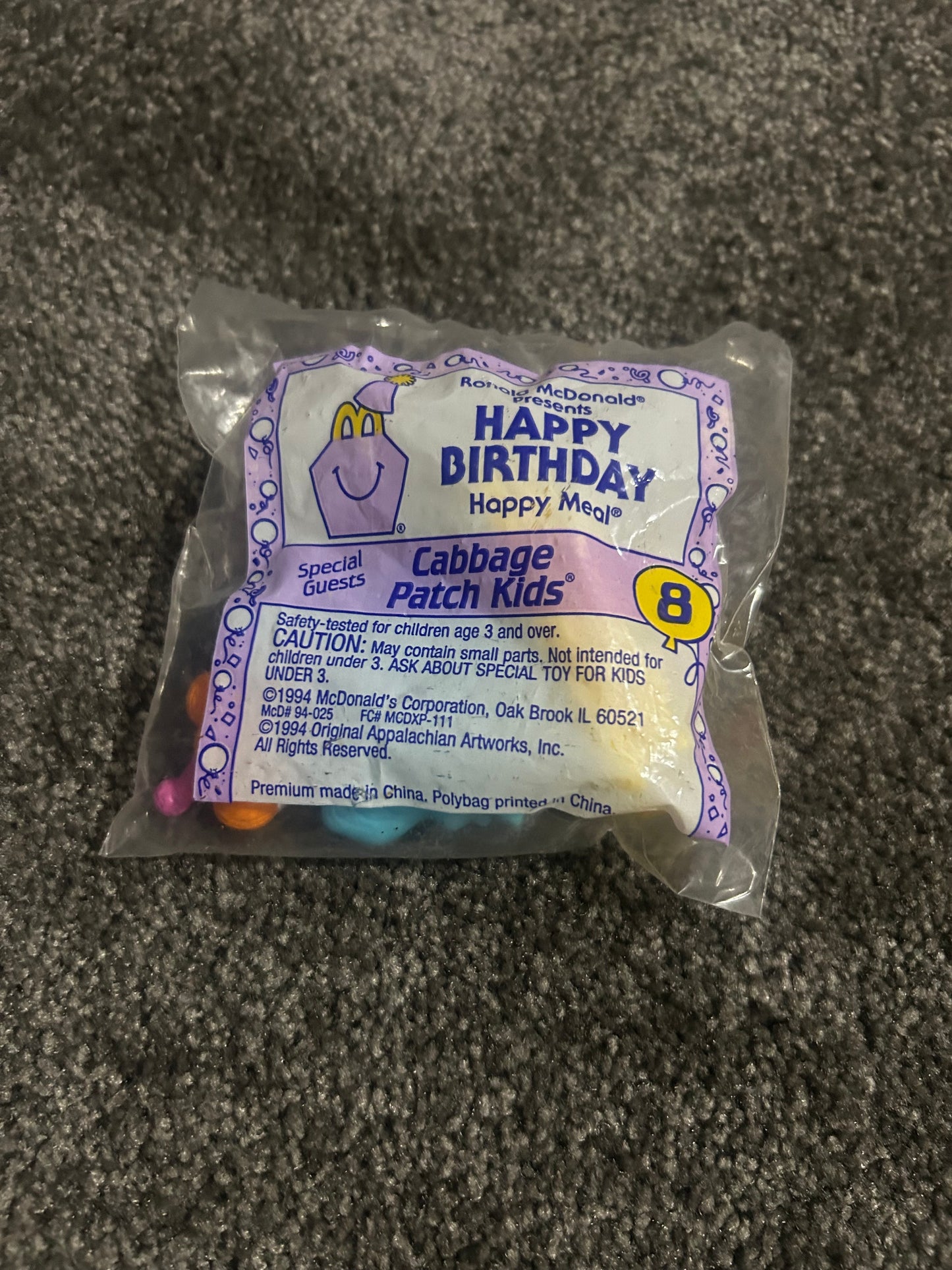 Happy Birthday Cabbage Patch Kids 8 Sealed