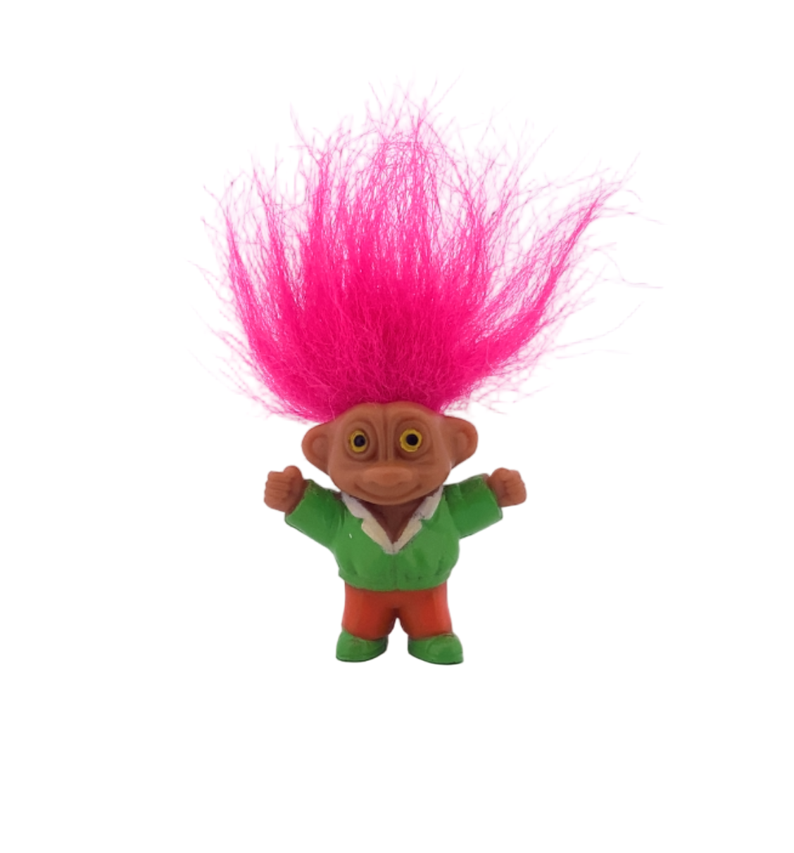 Soma Troll with Pink Hair and Green Jacket Mini