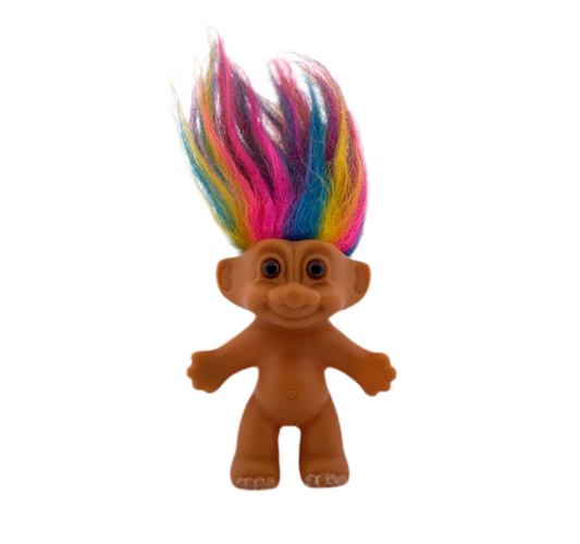 Russ Trolls Good Luck Troll with Rainbow Hair