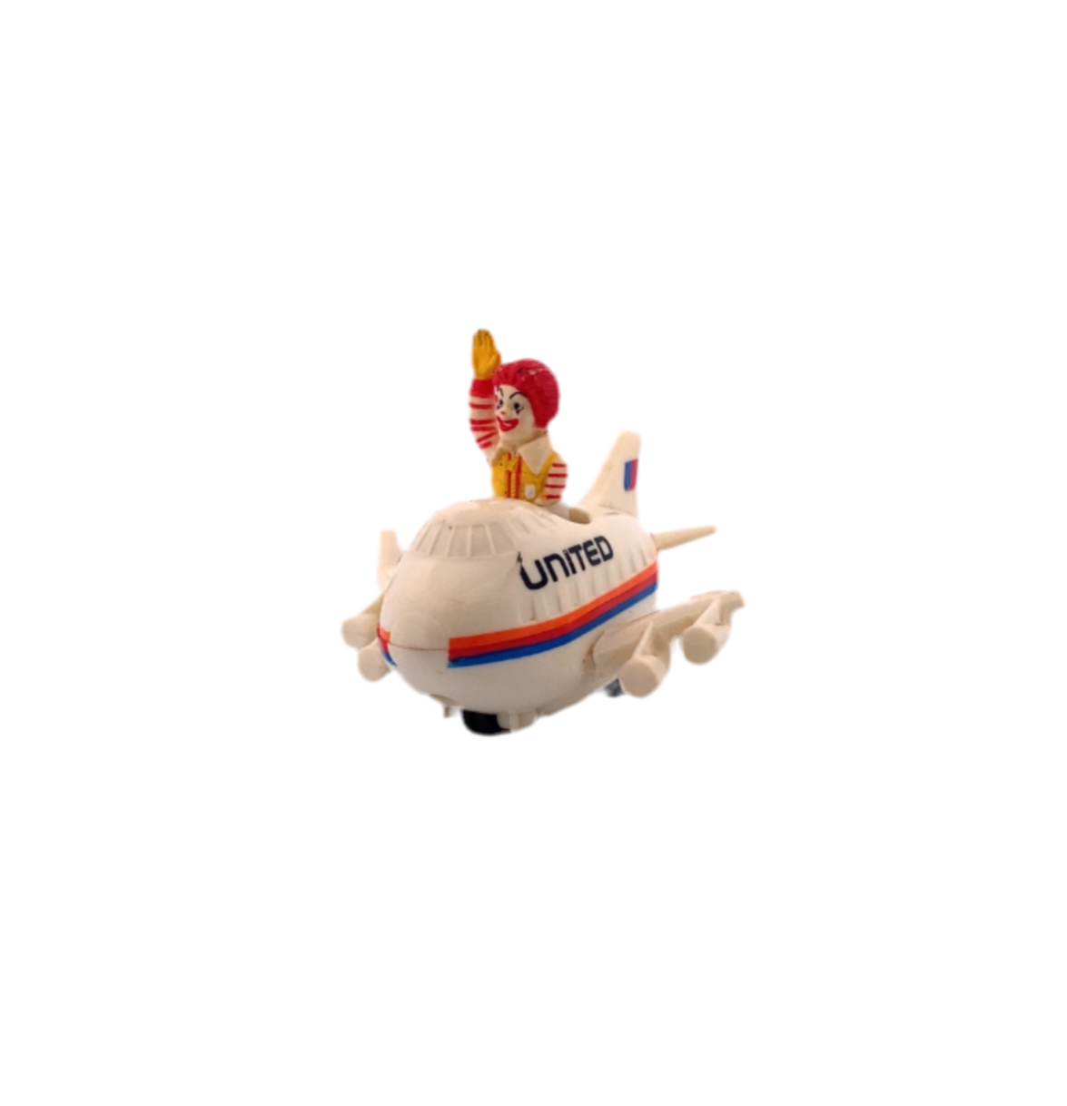 McDonald’s Friendly Skies United Airlines Pilot Ronald McDonald White Plane Sealed