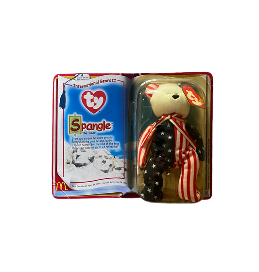 Ty Teenie Beanie Babies International Bears II Spangle