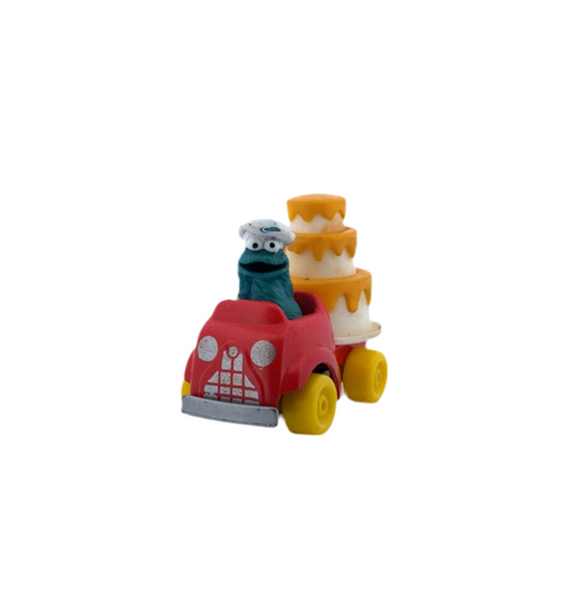 Sesame Street Cookie Monster in Die-Cast Cake Car