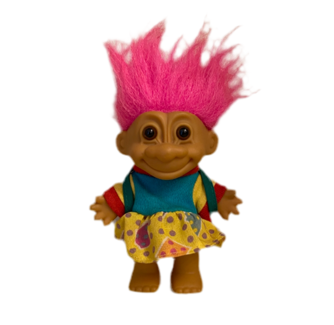 Russ Trolls School Girl Troll with Pink Hair