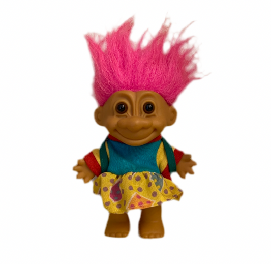 Russ Trolls School Girl Troll with Pink Hair