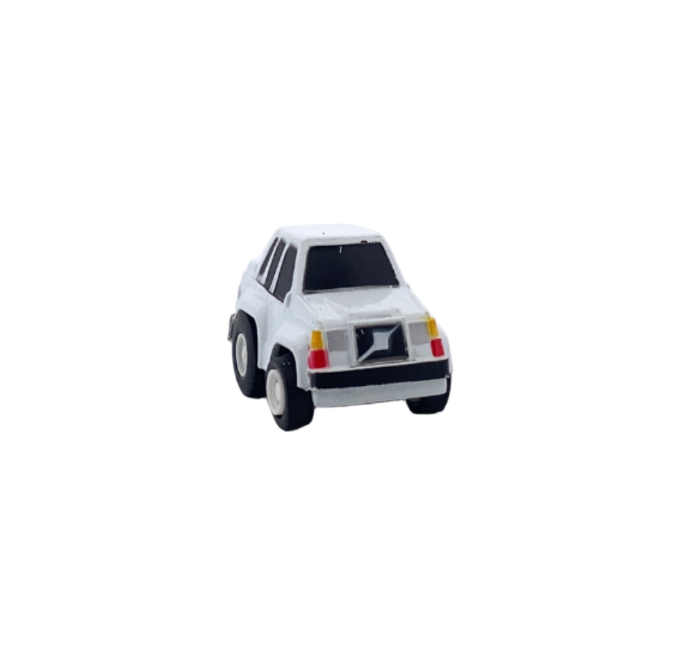 Jack-in-the-Box Pull Back Cars White Car