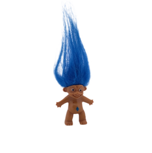 DAM Trolls Treasure Troll Pencil Topper with Blue Hair