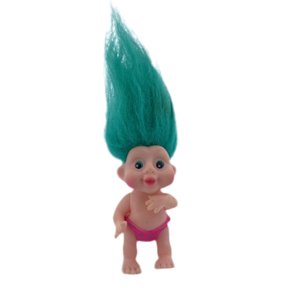 Magic Troll Baby with Teal Hair