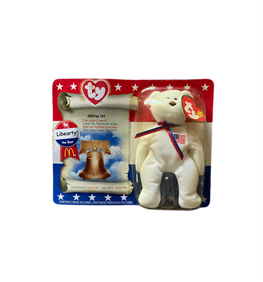 Ty Teenie Beanie Babies American Trio Libearty the Bear