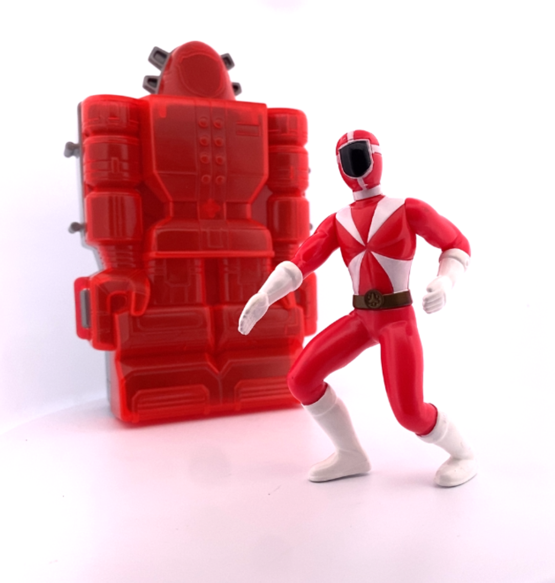Power Rangers Rescue Red Ranger with Burst Action Case 1