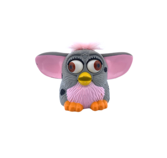 Furby Spotted Gray with Pink Hair Pre-Loved