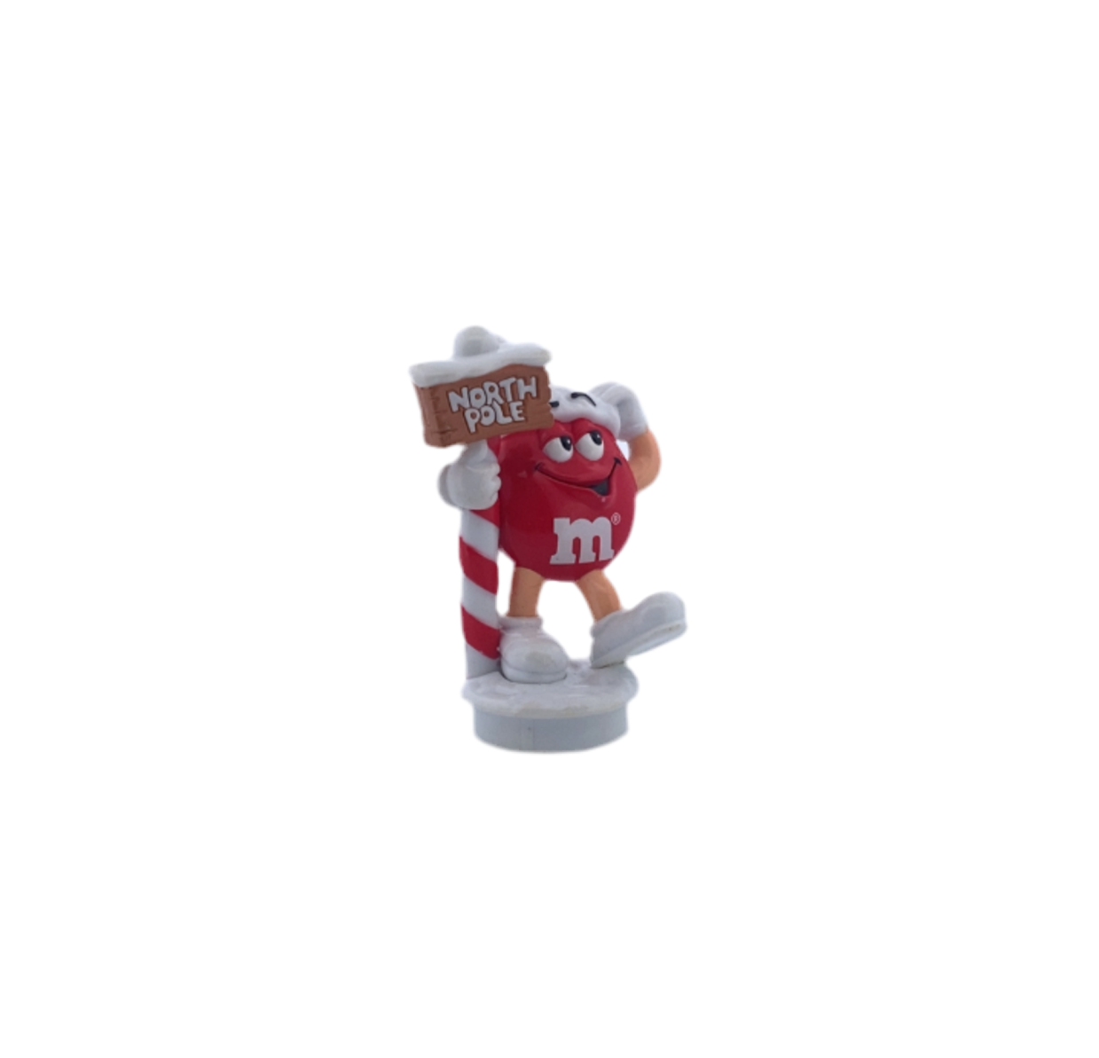 M&M Christmas Ornament Red M&M at the North Pole