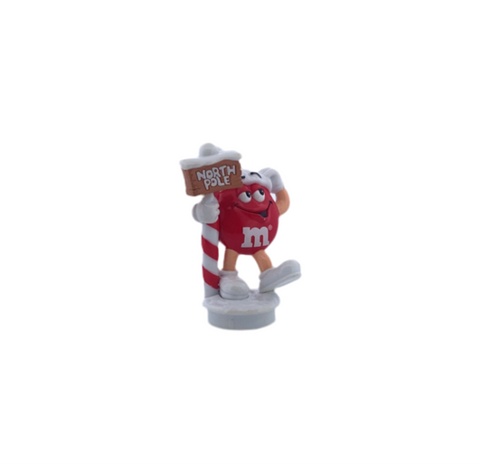M&M Christmas Ornament Red M&M at the North Pole