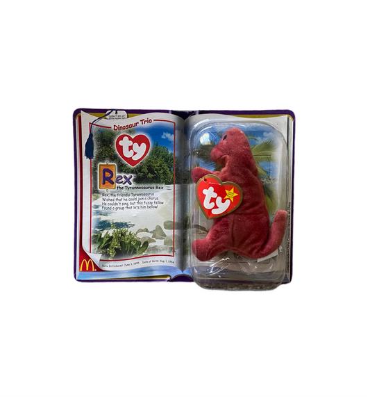 Ty Teenie Beanie Babies Dinosaur Trio Rex the Tyrannosaurus Rex