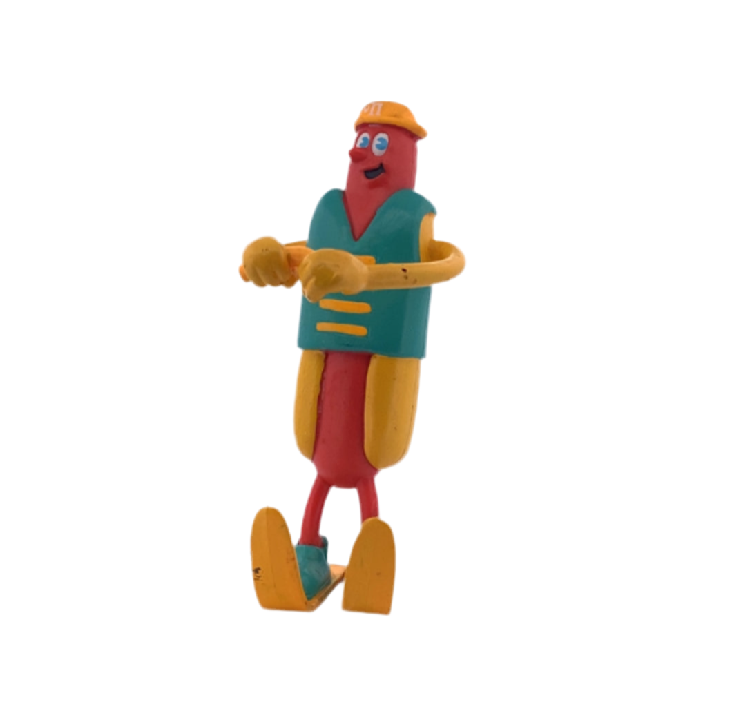 Nathan’s Famous Hot Dogs Frank Skiing Retro Bendable Hot Dog