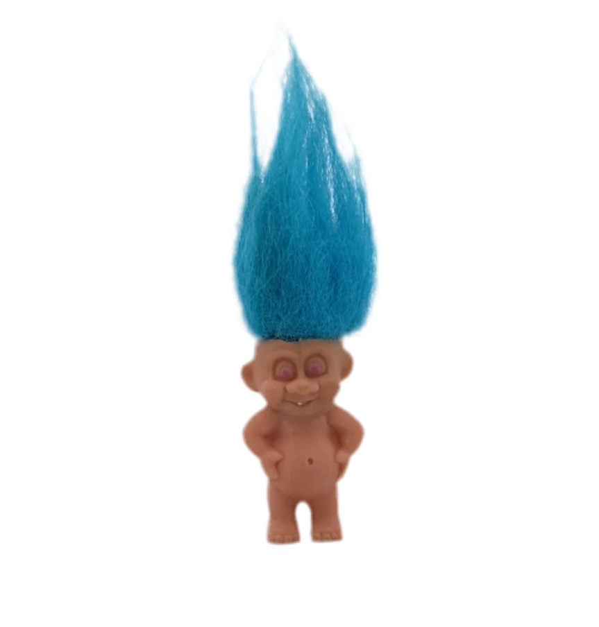 Magic Baby Troll with Blue Hair Mini