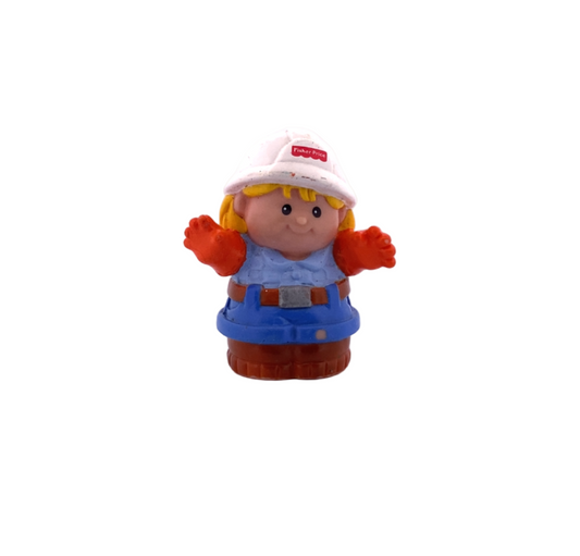 Fisher-Price Little People Woman Construction Worker with Gloves