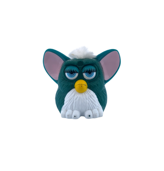 Furby Darkest Green with White Hair