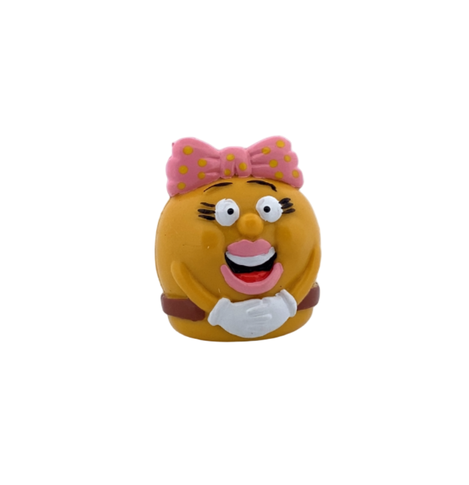 Jack-in-the-Box Finger Puppets Burger with Pink Bow