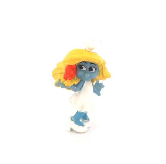The Smurfs Smurfette Smurf with Flower (Pre-Loved)