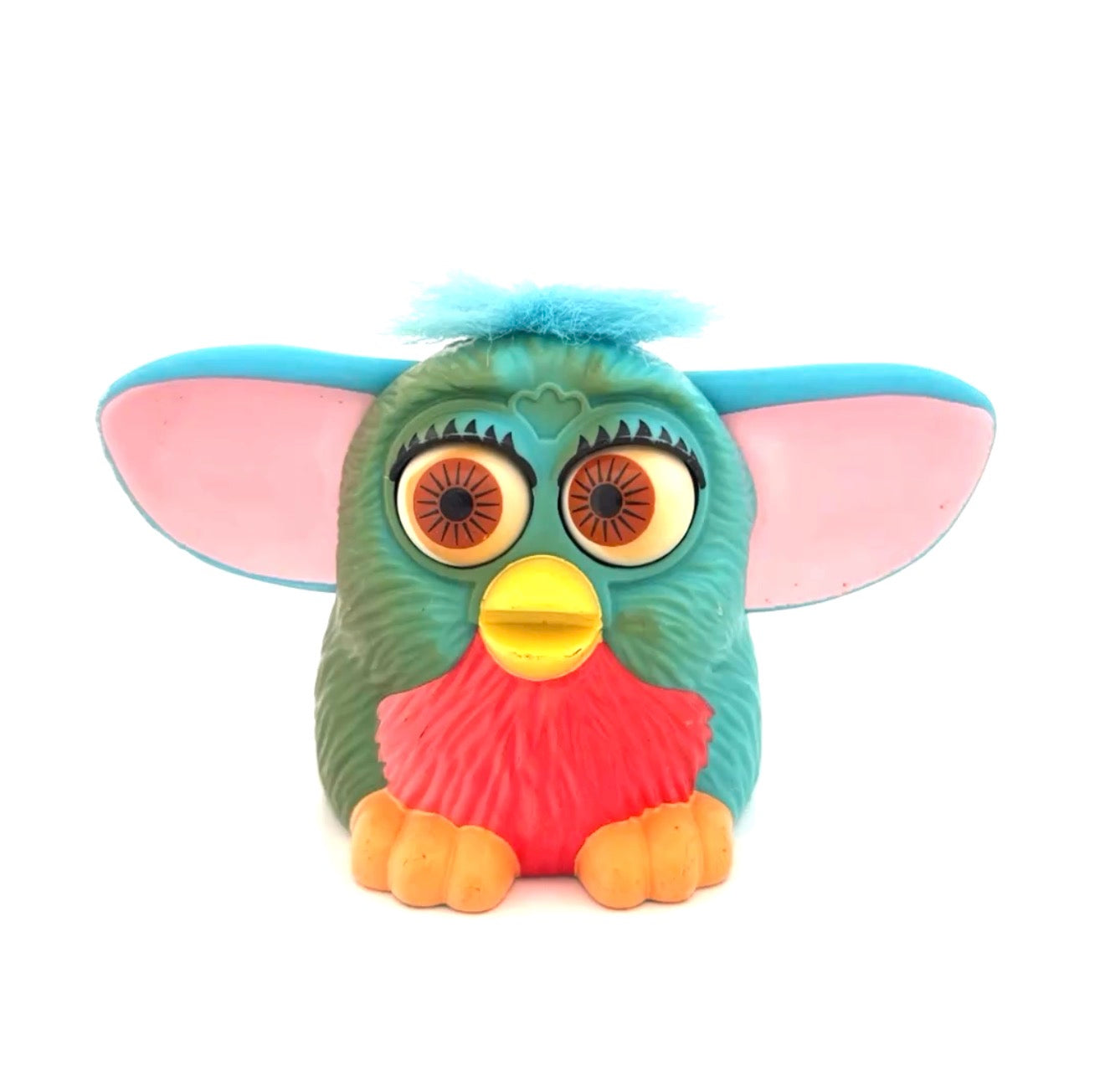 Furby Neon Blue/Moss Green with Neon Blue Hair