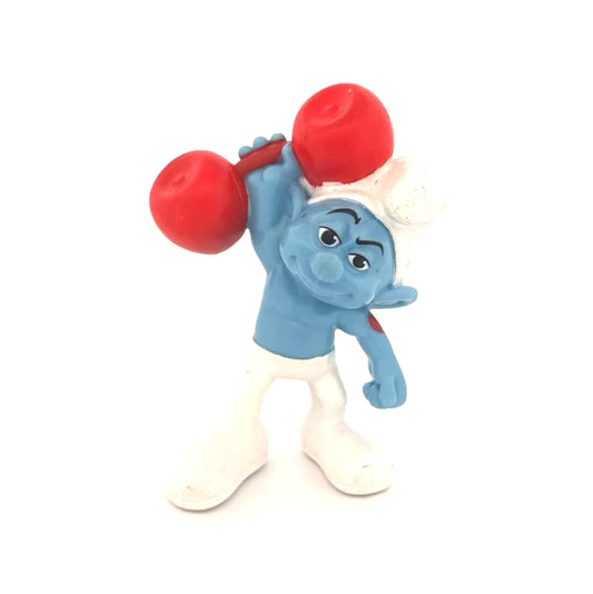 The Smurfs Hefty Smurf with Dumbbell (Pre-Loved)