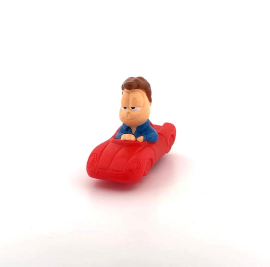 Garfield's Jon in Red Car