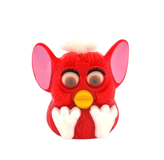 Furby Bright Red with White Hair Pre-Loved