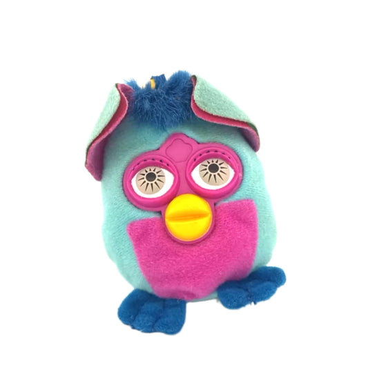 Furby Teal with Blue Hair Plush Pre-Loved