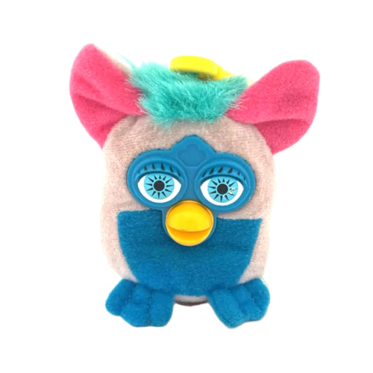 Furby Gray with Teal Hair Plush Pre-Loved