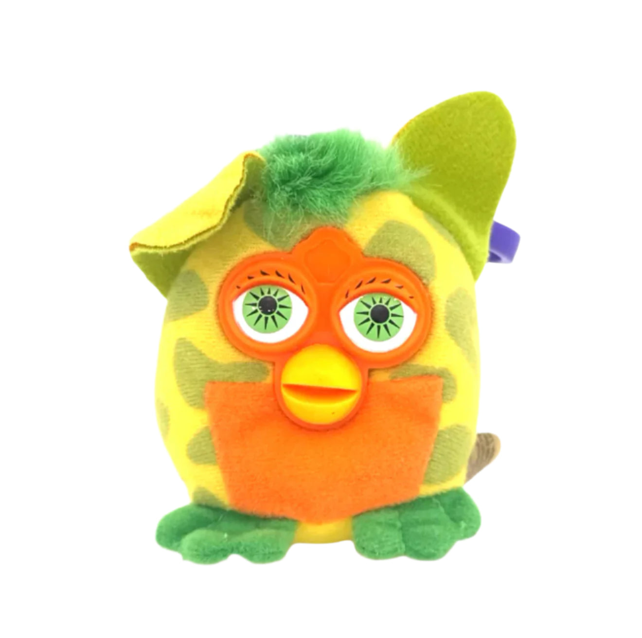 Furby Green Spotted Yellow with Green Hair Pre-Loved