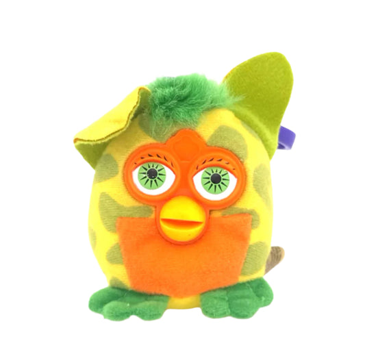 Furby Green Spotted Yellow with Green Hair Pre-Loved