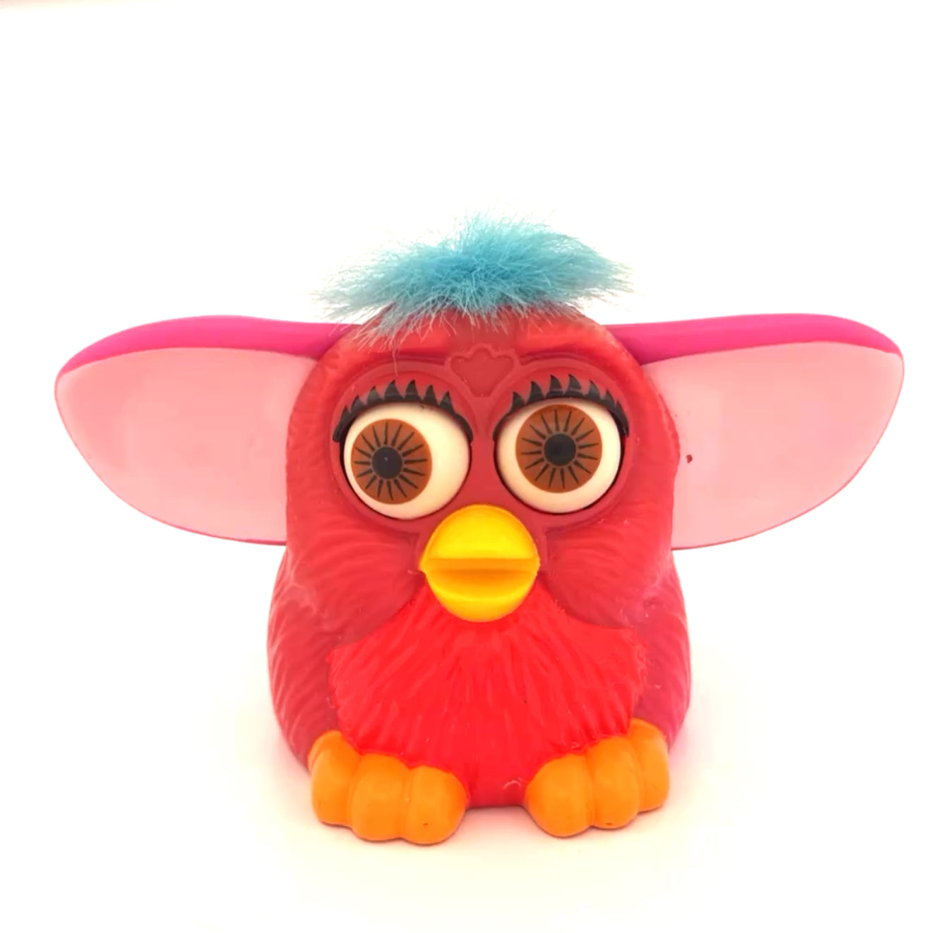 Furby Burgundy with Blue Hair Pre-Loved