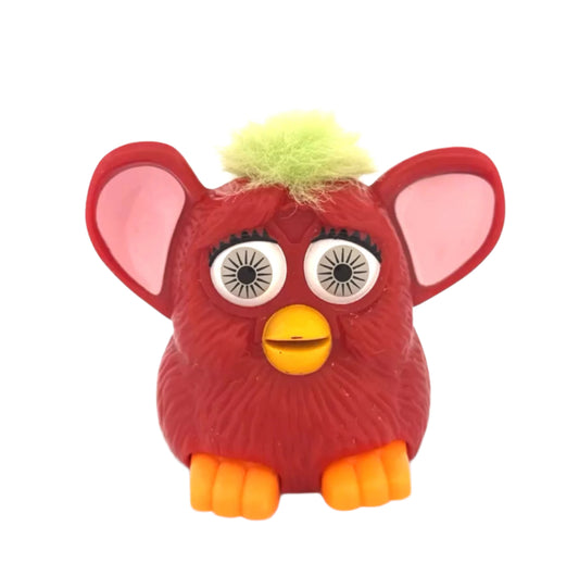 Furby Burgundy with Green Hair Pre-Loved