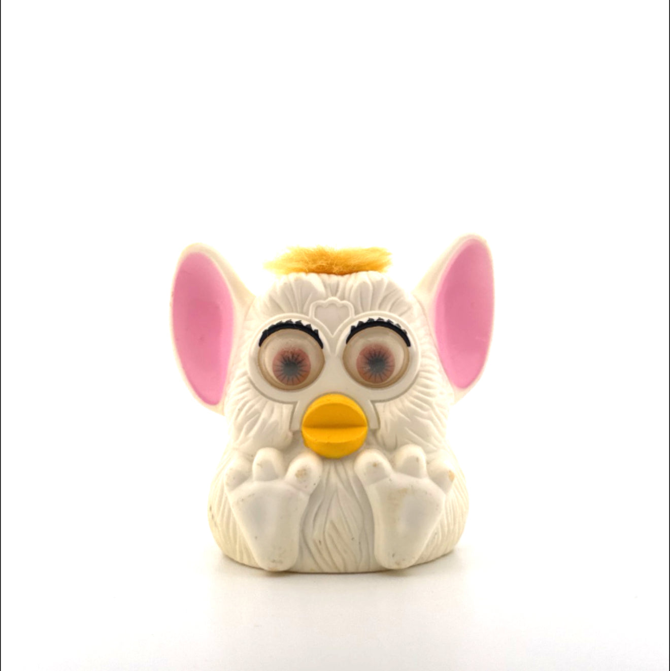 Furby White with Yellow Hair Pre-Loved
