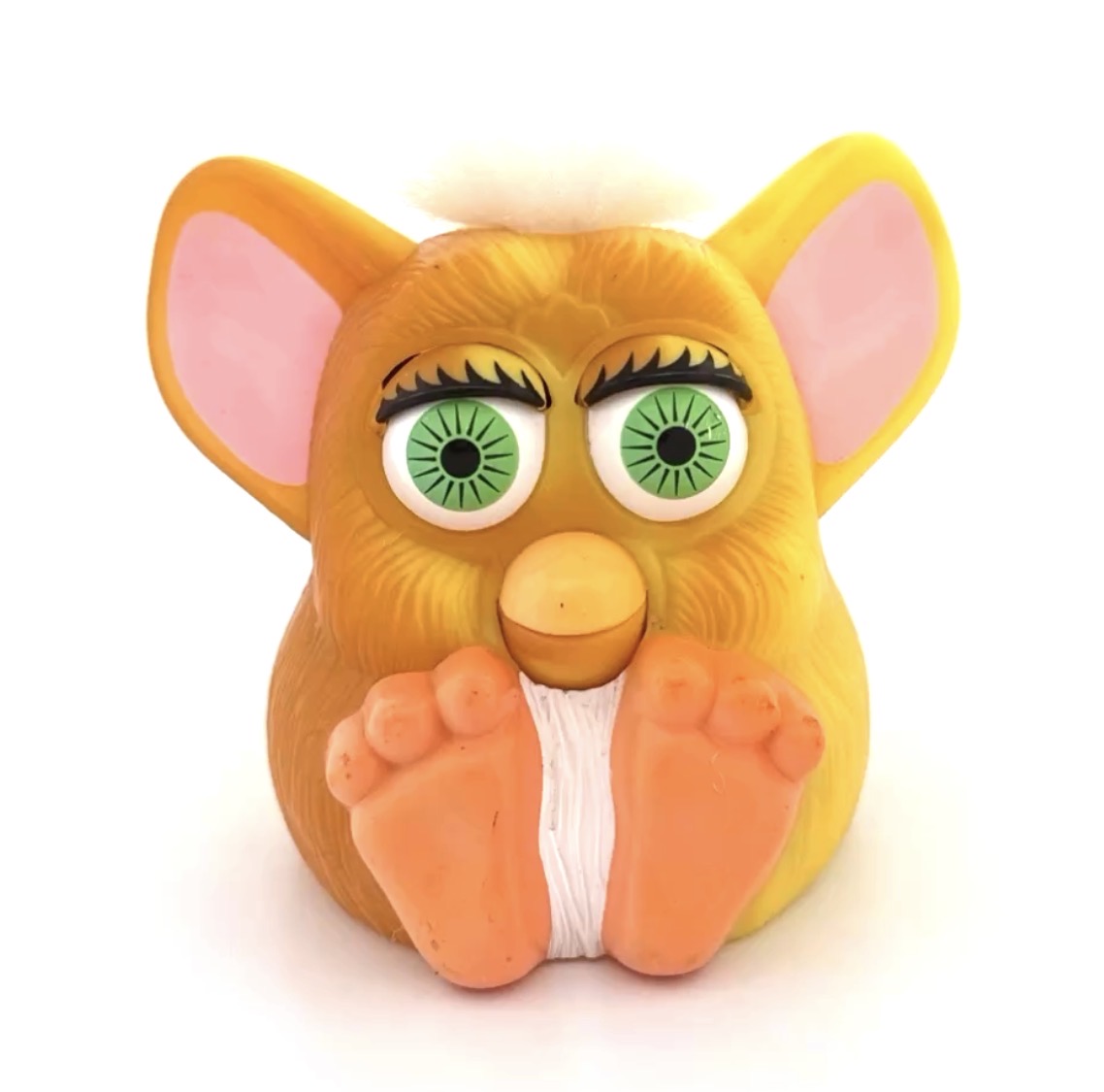 Furby Yellow Orange with White Hair