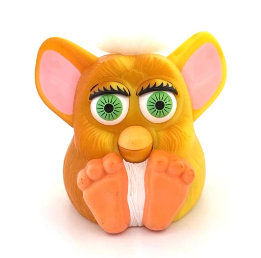 Furby Yellow Orange with White Hair