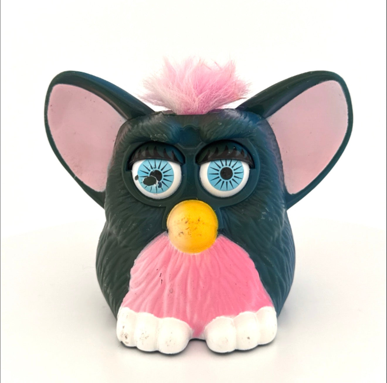 Furby Greenish Blue with Pink Hair Pre-Loved