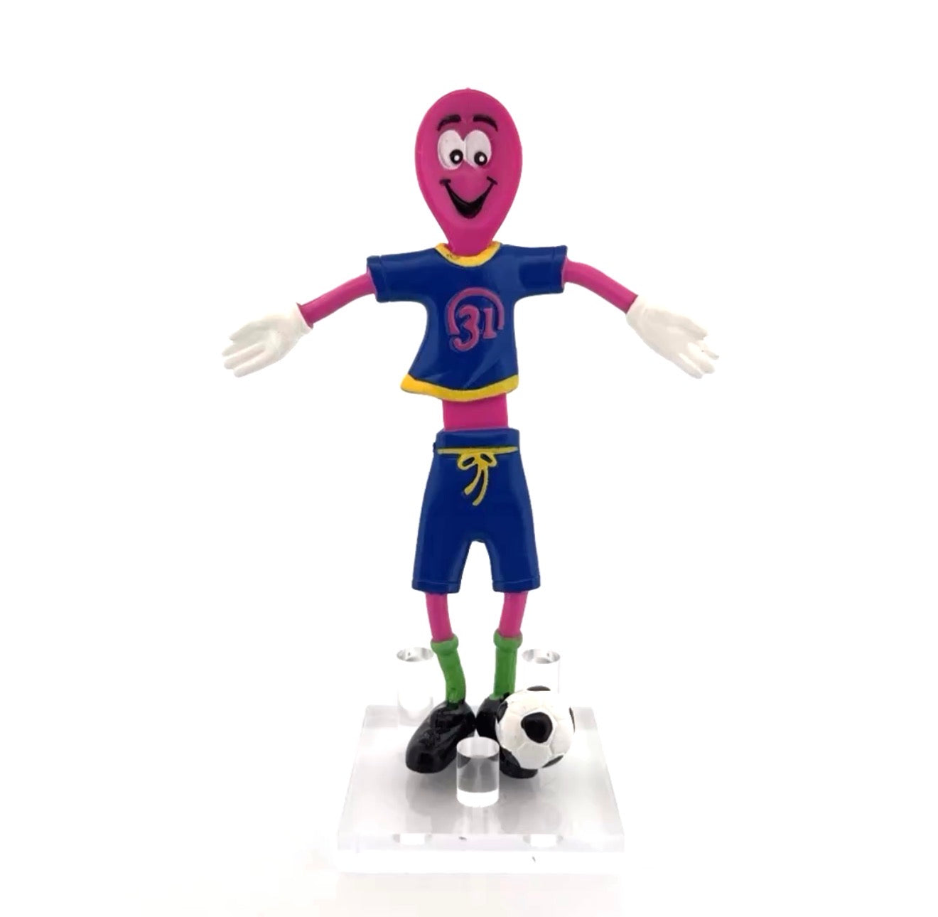 Baskin-Robbins Pinky the Spoon Soccer Bendable Figure