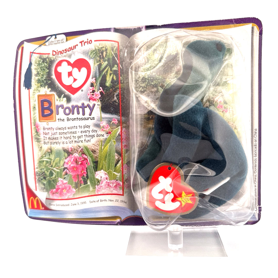 Ty Teenie Beenie Babies Dinosaur Trio Bronty the Brontosaurus