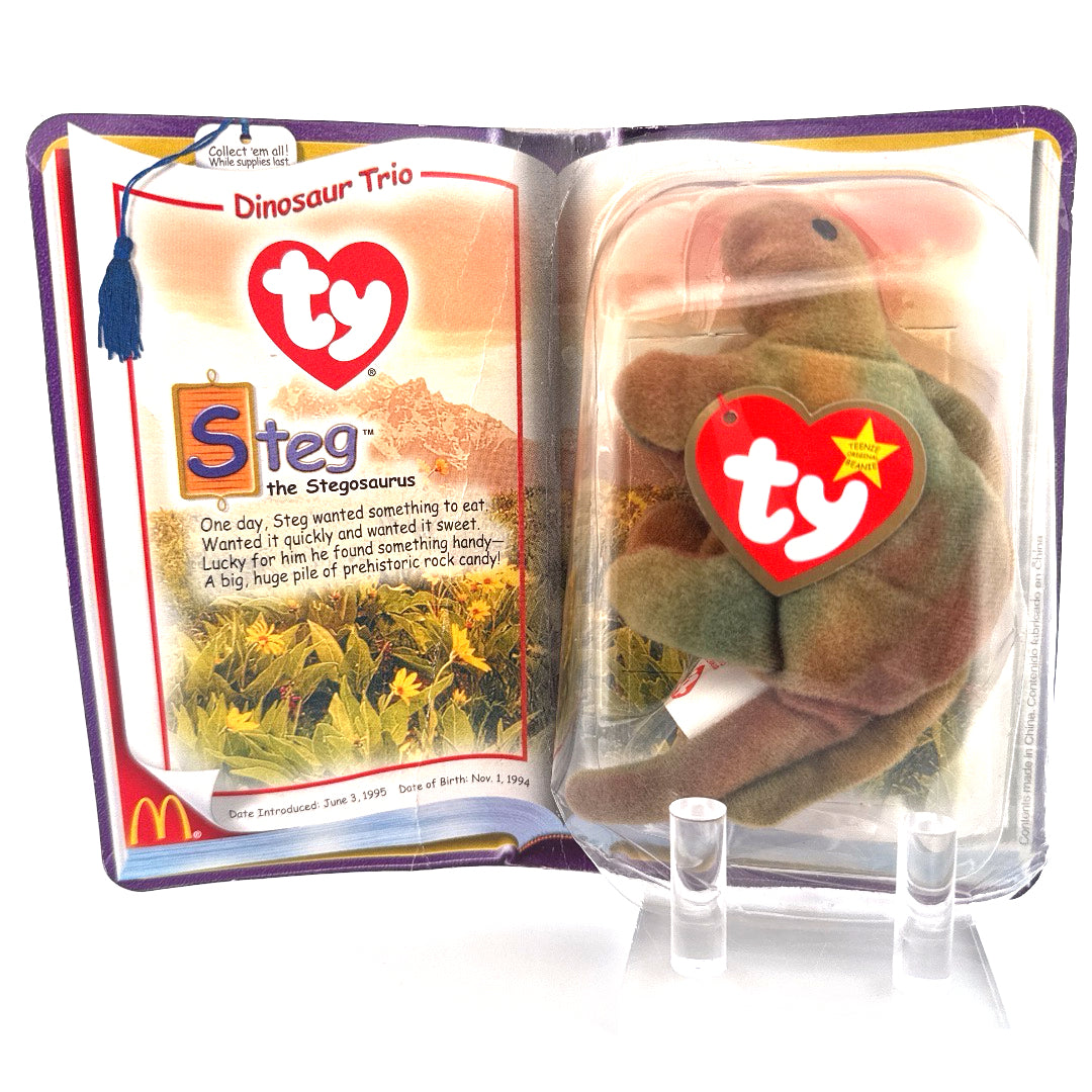 Ty Teenie Beenie Babies Dinosaur Trio Steg the Stegosaurus