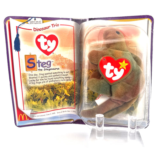 Ty Teenie Beenie Babies Dinosaur Trio Steg the Stegosaurus